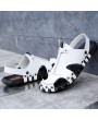 Sandals - 2021 Summer Business Bag Head Foreign Trade Casual Header Breathable Hollow White Beach Super Fiber Slippers