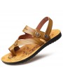 Sandals - 3318 Casual Microfiber Men's Sandals Round Toe Open Toe Two Wears