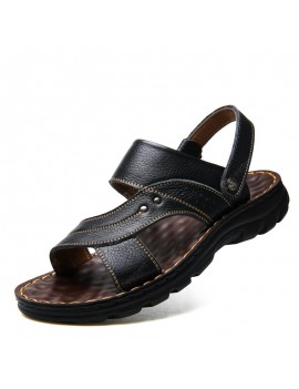 Casual Men's Sandals Summer Breathable Beach Slippers Non-slip Shoes