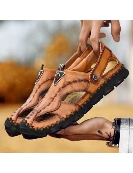 Male Breathable Handmade Casual Sandals