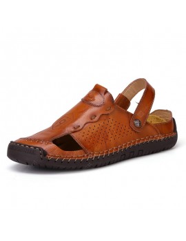 Male Hollow Beach Shoes Large Size Sandals