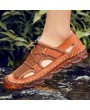 Sandals - Men Sandals Breathable Mesh Hole Sports Casual Shoes