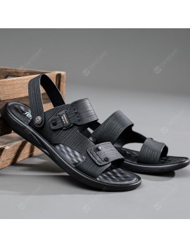 Men Sandals Summer Outside Slippers Dual-use Latex Non-slip Casual Beach Shoes