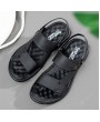 Sandals - Men Sandals Summer Outside Slippers Dual-use Latex Non-slip Casual Beach Shoes