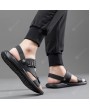 Sandals - Men Sandals Summer Outside Slippers Dual-use Latex Non-slip Casual Beach Shoes