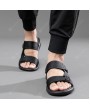 Sandals - Men Sandals Summer Outside Slippers Dual-use Latex Non-slip Casual Beach Shoes