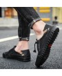 Sandals - Men Summer Sandals Sports Mesh Casual Shoes Breathable Leather Footwear