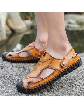 Men's Sandals Breathable Casual Leather Sandals