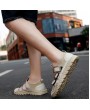 Sandals - Plus Size Round Toe Trendy Men Sandals Breathable Outdoor Beach Shoes