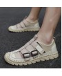 Sandals - Plus Size Round Toe Trendy Men Sandals Breathable Outdoor Beach Shoes