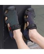 Sandals - Summer Breathable Hollow Air Mesh Men Sandals Fashion Trend Outdoor Beach Hiking Shoes Large Size