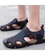 Sandals - Summer Breathable Hollow Air Mesh Men Sandals Fashion Trend Outdoor Beach Hiking Shoes Large Size