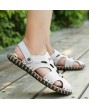 Sandals - Summer Breathable Leisure Men Sandals Home Outdoor Two Wear Korean Style Simple Sewing Shoes