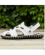 Sandals - Summer Breathable Leisure Men Sandals Home Outdoor Two Wear Korean Style Simple Sewing Shoes