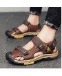 Sandals - Summer Outdoor Mountaineering Leisure Men Sandals Trend Round Toe Beach Shoes