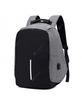 Backpack Anti Theft Shoulder Bag Man Business Travel Bag Waterproof Computer Bag 15.6 Inch USB Charging