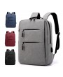 Laptop Backpack - Double Zipper Business Casual Shoulder Bag Backpack Schoolbag