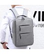 Laptop Backpack - Double Zipper Business Casual Shoulder Bag Backpack Schoolbag