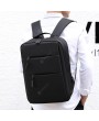 Laptop Backpack - Double Zipper Business Casual Shoulder Bag Backpack Schoolbag