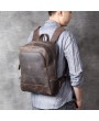 Laptop Backpack - Retro Men's Backpack Leather Bag Handmade Computer Backpacks