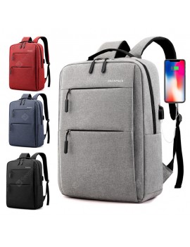 Shoulder Bag Simple USB Charging Backpack Leisure and Business Computer Bag