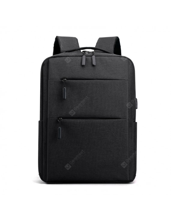 Laptop Backpack - Shoulder Bag Simple USB Charging Backpack Leisure and Business Computer Bag