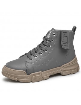 Fashion Large Size High-Top Tooling Boots Casual Boots Men'S Shoes