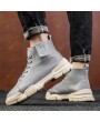 Boots - Fashion Large Size High-Top Tooling Boots Casual Boots Men'S Shoes