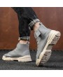 Boots - Fashion Large Size High-Top Tooling Boots Casual Boots Men'S Shoes