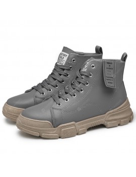 Fashion Large Size High-Top Tooling Boots Casual Boots Men'S Shoes