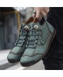 Boots - Male High-top Boots Men Winter Leather Casual Tooling Shoes Large Size