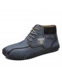 Boots - Men Boots Fashion Large Size High-top Boots Casual Male Wearable Shoes