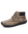 Boots - Men Boots Fashion Large Size High-top Boots Casual Male Wearable Shoes