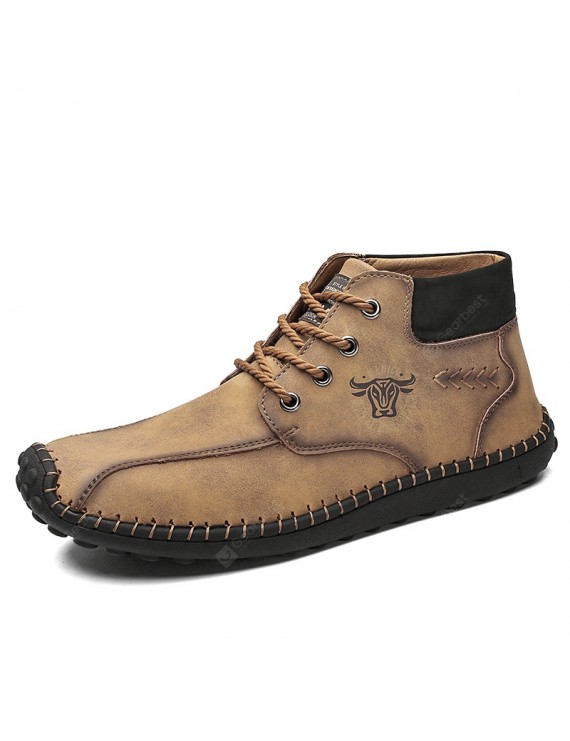 Boots - Men Boots Fashion Large Size High-top Boots Casual Male Wearable Shoes