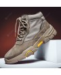 Boots - Men Fall Fashion Tide Boots Outdoor Leisure Cotton Shoes Large Size