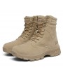 Boots - Men's Leather Boots Male High-top Shoes Waterproof Tactical Outdoor Sports Boots