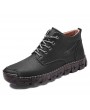 Boots - Winter Men's Boots Outdoor Casual Shoes Plus Velvet Warm High-top Boots Male Cotton-padded Shoes Boots Big Yards Large Size