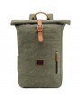 Casual Backpack - Casual Men Backpack Retro Canvas Leather Shoulder Bag Men Outdoor Travel