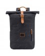 Casual Backpack - Casual Men Backpack Retro Canvas Leather Shoulder Bag Men Outdoor Travel