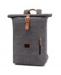 Casual Backpack - Casual Men Backpack Retro Canvas Leather Shoulder Bag Men Outdoor Travel