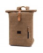 Casual Backpack - Casual Men Backpack Retro Canvas Leather Shoulder Bag Men Outdoor Travel