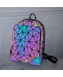 Casual Backpack - Geometric Rhombus Men And Women Universal Night Light Backpack Sports Outdoor Student Bag Tide Bag