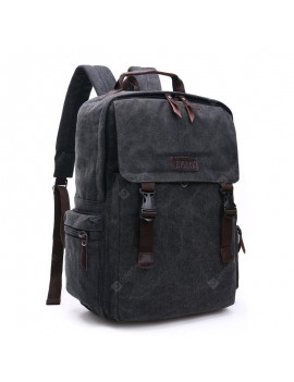 Korean Fashion Men's Canvas Bag Large Capacity Outdoor Travel Backpack Computer Handbag