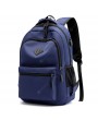 Casual Backpack - Leisure Charging Backpack Solid Color Waterproof Men's Backpack Can be Printed