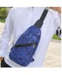 Casual Backpack - Men Nylon Casual Chest Bag Leopard Print USB Charging Portable Male Shoulder Bag Messenger Bags