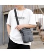 Casual Backpack - Men's Casual Fashion Cloth Shoulder Bag Diagonal Package Lightweight Waterproof Nylon Cloth Bag Man Bag