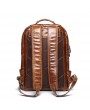 Casual Backpack - Men's Retro Leather Shoulder Bag Female Leather Travel Bag Large-capacity 16-inch Laptop Computer Bag