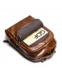 Casual Backpack - Men's Retro Leather Shoulder Bag Female Leather Travel Bag Large-capacity 16-inch Laptop Computer Bag