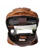 Casual Backpack - Men's Retro Leather Shoulder Bag Female Leather Travel Bag Large-capacity 16-inch Laptop Computer Bag