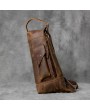 Casual Backpack - Men's Shoulder Bag Leather Cross-Body Handmade Chest Bag